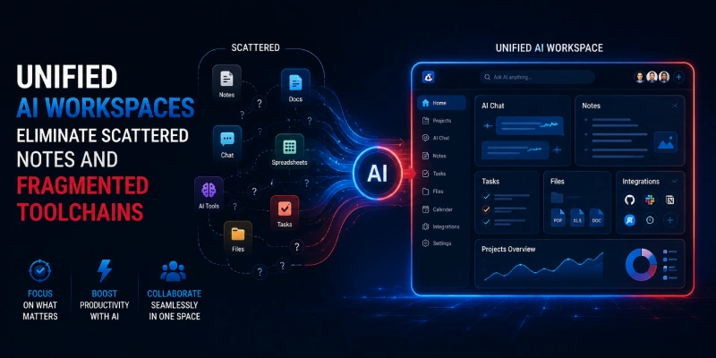 Unified knowledge management and AI-powered workspace collaboration in modern teams